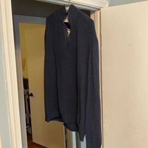 Men’s Navy Quarterzip Sweater